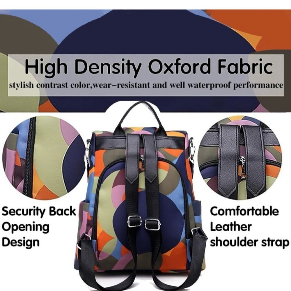 Multicolor Women's Backpack - Source Unknown - image 11